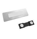 Aluminium naambadge 75x25mm met eigen ontwerp in onderdruk - per stuk