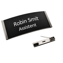 Kunststof naambadge Easy3 met tekst - per stuk