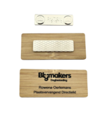 CombiCraft Bamboe naambadge 72x30mm met naam en logo - per stuk