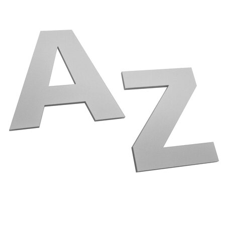 CombiCraft Plexiglas letters voor aan de muur zilverkleurig - per stuk