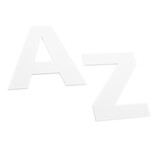 Plexiglas letters voor aan de muur wit - per stuk