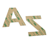 Plexiglas letters voor aan de muur wit - per stuk