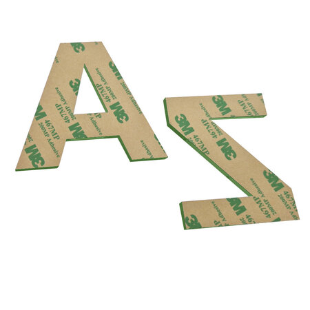 Plexiglas letters voor aan de muur groen - per stuk
