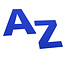 Plexiglas letters voor aan de muur blauw - per stuk