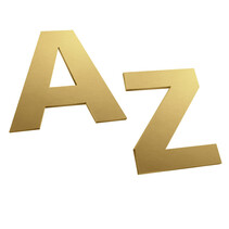 Messing losse letters