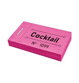 Consumptiebon cocktail in fuchsia 50x30mm - per 50 bonnen