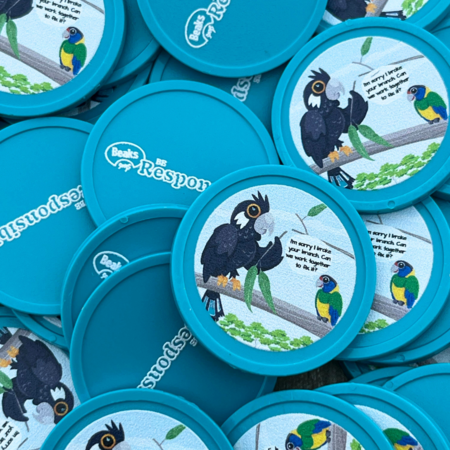 Plastic munten Ø29mm met jouw eigen ontwerp