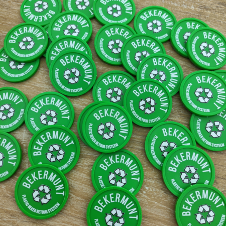 Plastic munten Ø29mm met jouw eigen ontwerp