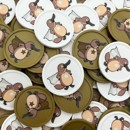 CombiCraft Plastic munten Ø29mm met jouw eigen ontwerp