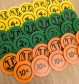 Plastic munten Ø29mm met jouw eigen ontwerp