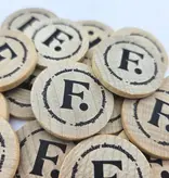 Houten munten Ø29mm met jouw eigen ontwerp - per 100 stuks