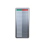 Aluminium aanwezigheidsbord met In - out voor 20 personen