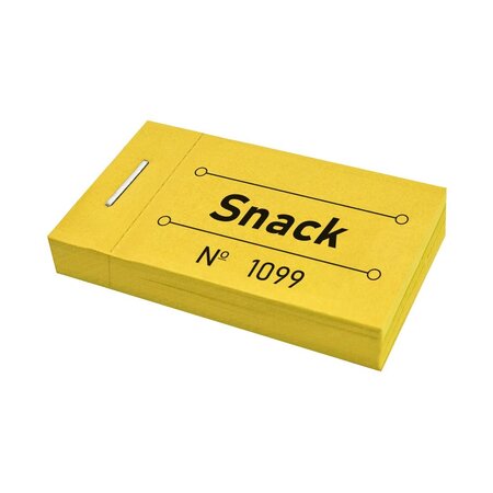 CombiCraft Consumptiebon snack in geel 50x30mm - per 50 bonnen