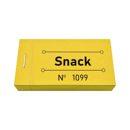 CombiCraft Consumptiebon snack in geel 50x30mm - per 50 bonnen