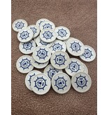 Houtvezel winkelwagenmunten €1,00 bedrukken met eigen ontwerp - per 100 stuks