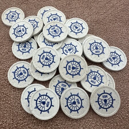 CombiCraft Houtvezel winkelwagenmunten €1,00 bedrukken met eigen ontwerp - per 100 stuks