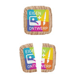 Breekmunten houtvezel met jouw full colour ontwerp - 1000 stuks
