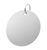 CombiCraft Blanco aluminium sleutellabel Ø80mm - per stuk