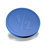 CombiCraft Plastic reliëfmunten met 1/2  Ø29mm - per 250 stuks