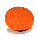 CombiCraft Plastic reliëfmunten met 1/2  Ø29mm - per 250 stuks