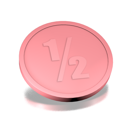 CombiCraft Plastic reliëfmunten met 1/2  Ø29mm - per 250 stuks