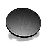 CombiCraft Plastic reliëfmunten met 1/2  Ø29mm - per 250 stuks