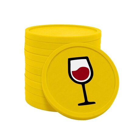 CombiCraft Gekleurde wijn consumptiemunten Ø29mm - per 100 stuks