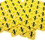 Breekmunten van gerecycled plastic met 25 munten per matje - per 1000 stuks