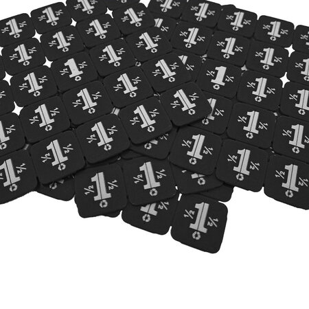 CombiCraft Breekmunten van gerecycled plastic met 25 munten per matje - per 1000 stuks