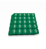 Breekmunten van gerecycled plastic met 25 munten per matje - per 1000 stuks