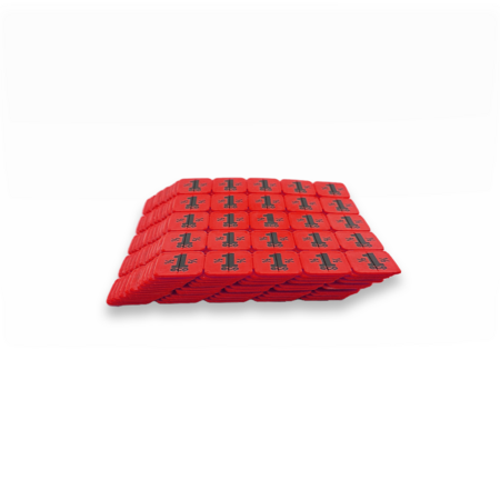 Breekmunten van gerecycled plastic met 25 munten per matje - per 1000 stuks