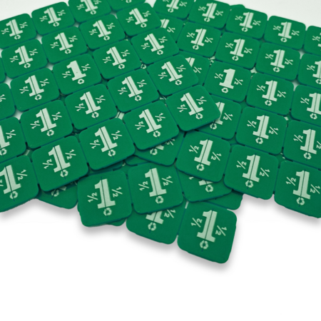 CombiCraft Breekmunten van gerecycled plastic met 25 munten per matje - per 1000 stuks