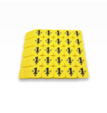 Breekmunten van gerecycled plastic met 25 munten per matje - per 1000 stuks