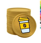 CombiCraft Gekleurde koffie to go consumptiemunten Ø29mm - per 100 stuks