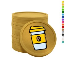 Consumptiemunten koffie to go - 100 stuks