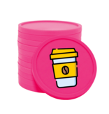 CombiCraft Gekleurde koffie to go consumptiemunten Ø29mm - per 100 stuks