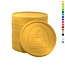 Plastic reliëfmunten met kop koffie en tekst coffee Ø29mm - per 250 stuks