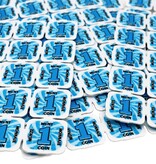 Breekmunten plastic met 40 munten per matje - per 1000 stuks