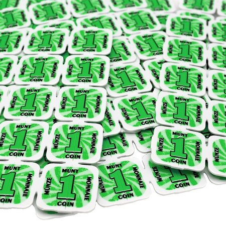 CombiCraft Breekmunten plastic met 40 munten per matje - per 1000 stuks