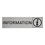 Aluminium deurbordje Information 165 x 45 mm - per 1 stuk