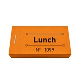 Consumptiebon lunch in oranje 50x30mm - per 50 bonnen