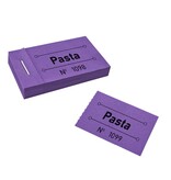 Consumptiebon pasta in paars 50x30mm - per 50 bonnen