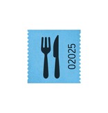 CombiCraft Consumptiebonnen op rol 30x30mm met een bestek icoon - per 500 bonnen