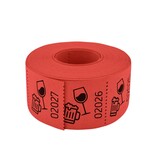 Consumptiebonnen op rol 30x30mm met een bier-en wijn icoon - per 500 bonnen