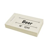 Consumptiebon beer in pastel geel 50x30mm - per 50 bonnen