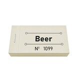 CombiCraft Consumptiebon beer in pastel geel 50x30mm - per 50 bonnen
