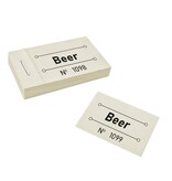 Consumptiebon beer in pastel geel 50x30mm - per 50 bonnen