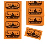 Consumptiebon Halloween in oranje op strips - per 1000 bonnen