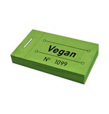 Consumptiebon vegan in groen 50x30mm - per 50 bonnen