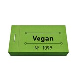 Consumptiebon vegan in groen 50x30mm - per 50 bonnen